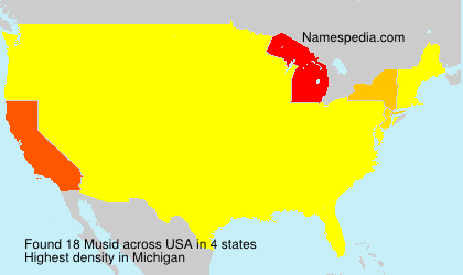 Surname Musid in USA
