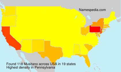 Surname Musitano in USA Surname Musitano in USA