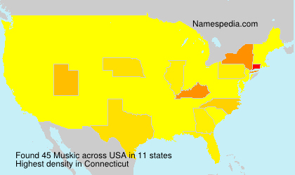 Surname Muskic in USA Surname Muskic in USA