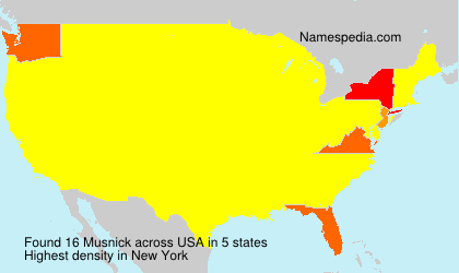 Surname Musnick in USA Surname Musnick in USA