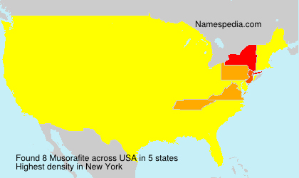 Surname Musorafite in USA Surname Musorafite in USA