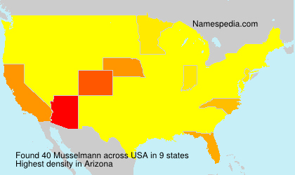 Surname Musselmann in USA Surname Musselmann in USA