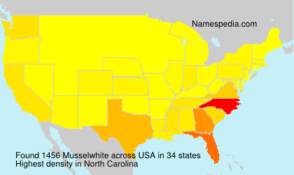 Surname Musselwhite in USA Surname Musselwhite in USA