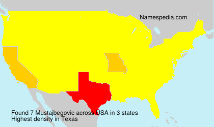 Surname Mustajbegovic in USA Surname Mustajbegovic in USA