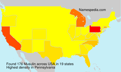Surname Musulin in USA Surname Musulin in USA