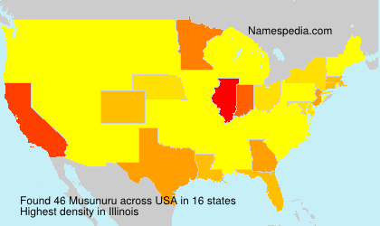 Surname Musunuru in USA Surname Musunuru in USA