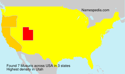 Surname Musuris in USA Surname Musuris in USA