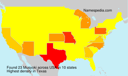 Surname Musyoki in USA Surname Musyoki in USA