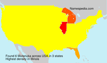 Surname Mutanuka in USA Surname Mutanuka in USA