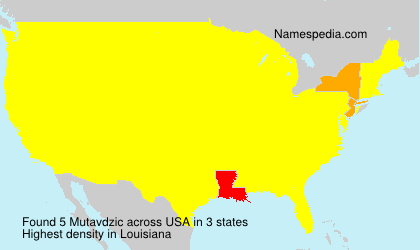 Surname Mutavdzic in USA Surname Mutavdzic in USA