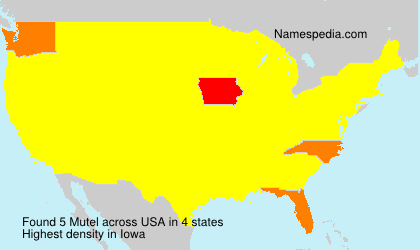 Surname Mutel in USA Surname Mutel in USA