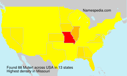 Surname Mutert in USA Surname Mutert in USA