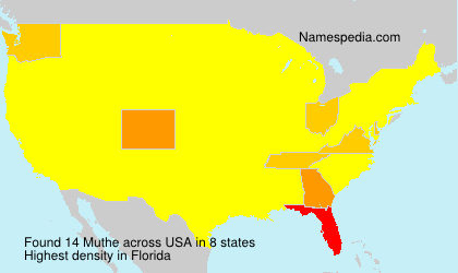 Surname Muthe in USA Surname Muthe in USA