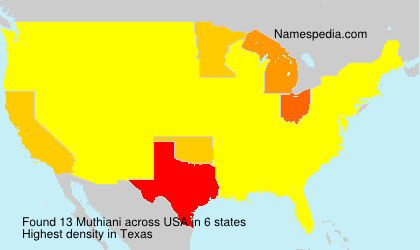 Surname Muthiani in USA Surname Muthiani in USA
