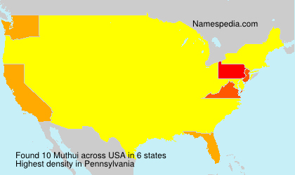Surname Muthui in USA Surname Muthui in USA