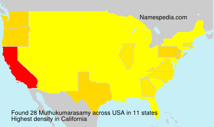 Surname Muthukumarasamy in USA Surname Muthukumarasamy in USA