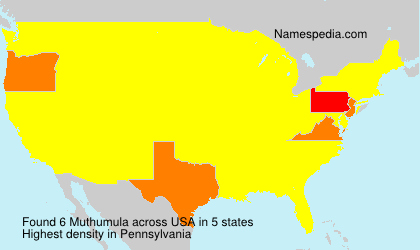 Surname Muthumula in USA Surname Muthumula in USA