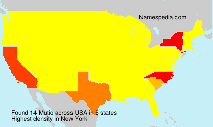 Surname Mutio in USA Surname Mutio in USA