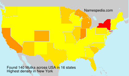 Surname Mutka in USA Surname Mutka in USA