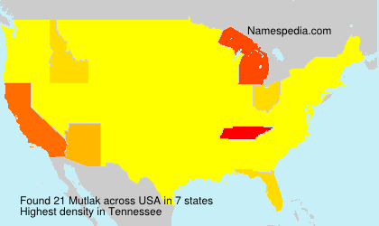 Surname Mutlak in USA Surname Mutlak in USA