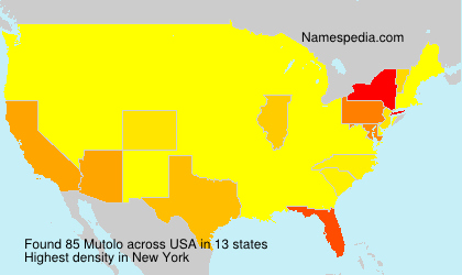 Surname Mutolo in USA Surname Mutolo in USA
