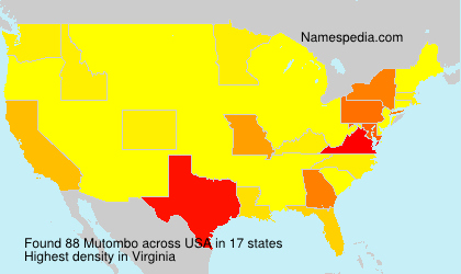Surname Mutombo in USA Surname Mutombo in USA
