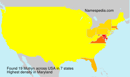 Surname Mutryn in USA Surname Mutryn in USA