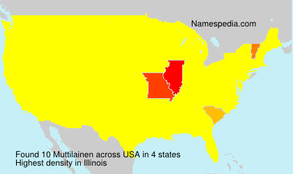 Surname Muttilainen in USA Surname Muttilainen in USA