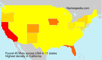 Surname Mutu in USA Surname Mutu in USA