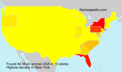 Surname Muzii in USA Surname Muzii in USA