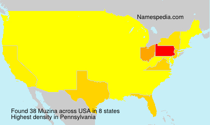 Surname Muzina in USA Surname Muzina in USA