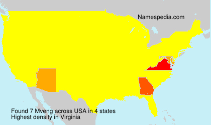 Surname Mveng in USA Surname Mveng in USA