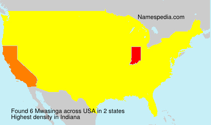 Surname Mwasinga in USA Surname Mwasinga in USA