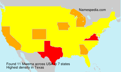 Surname Mwema in USA Surname Mwema in USA