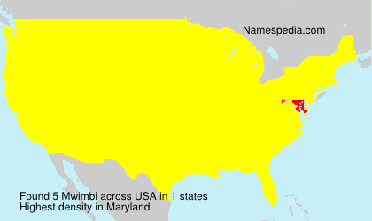 Surname Mwimbi in USA Surname Mwimbi in USA