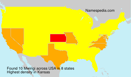 Surname Mwirigi in USA Surname Mwirigi in USA