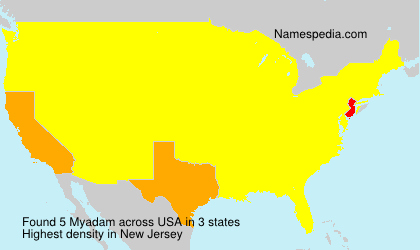 Surname Myadam in USA Surname Myadam in USA