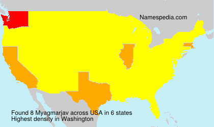 Surname Myagmarjav in USA Surname Myagmarjav in USA