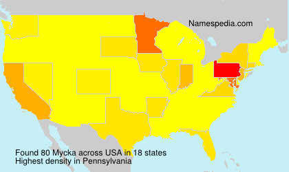 Surname Mycka in USA Surname Mycka in USA