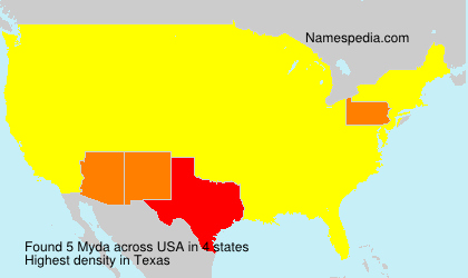 Surname Myda in USA Surname Myda in USA