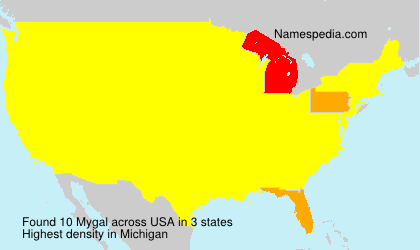 Surname Mygal in USA Surname Mygal in USA
