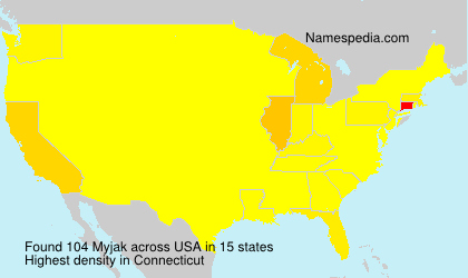 Surname Myjak in USA Surname Myjak in USA