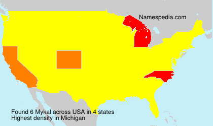 Surname Mykal in USA Surname Mykal in USA