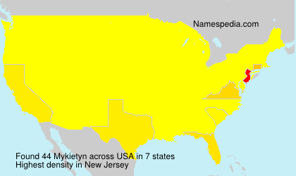 Surname Mykietyn in USA Surname Mykietyn in USA