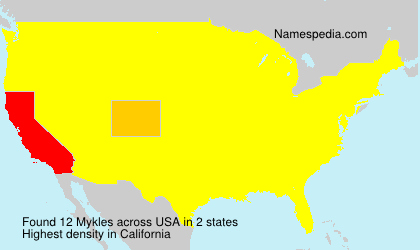Surname Mykles in USA Surname Mykles in USA