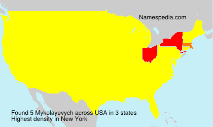 Surname Mykolayevych in USA Surname Mykolayevych in USA