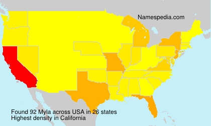 Surname Myla in USA Surname Myla in USA