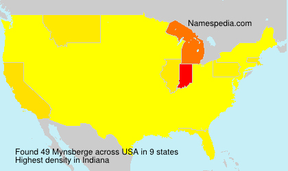 Surname Mynsberge in USA Surname Mynsberge in USA