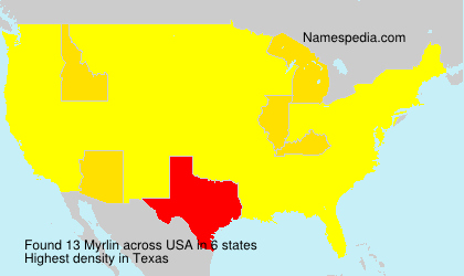 Surname Myrlin in USA Surname Myrlin in USA