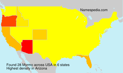 Surname Myrmo in USA Surname Myrmo in USA